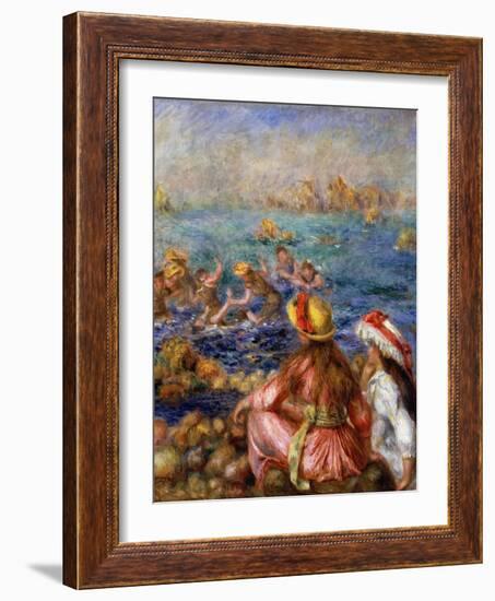 The Bathers, 1892-Pierre-Auguste Renoir-Framed Giclee Print