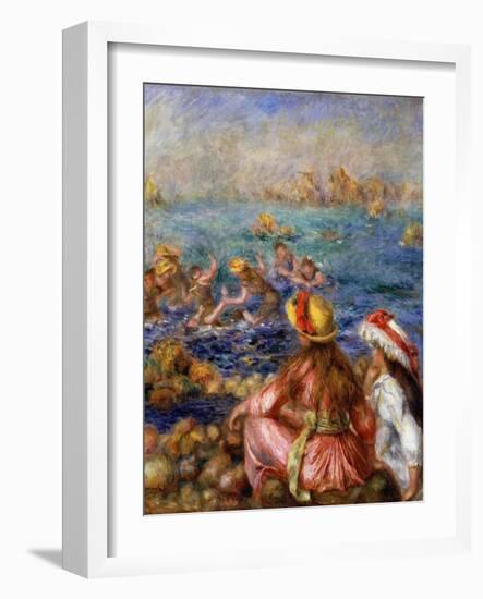 The Bathers, 1892-Pierre-Auguste Renoir-Framed Giclee Print