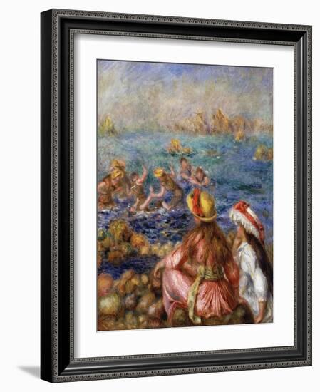 The Bathers, 1892-Pierre-Auguste Renoir-Framed Giclee Print