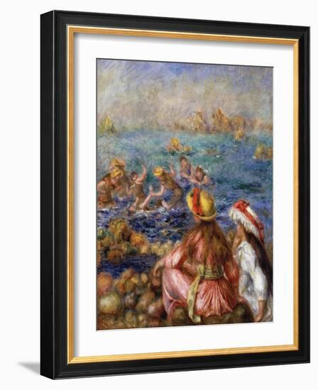 The Bathers, 1892-Pierre-Auguste Renoir-Framed Giclee Print