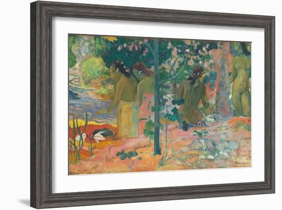 The Bathers, 1897-Paul Gauguin-Framed Giclee Print