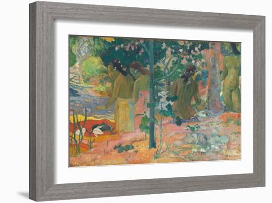 The Bathers, 1897-Paul Gauguin-Framed Giclee Print