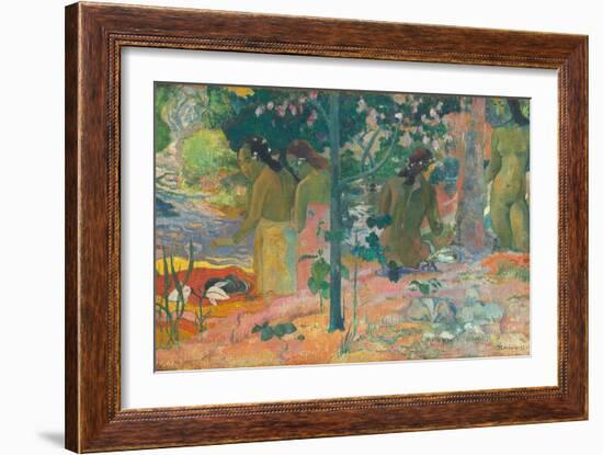 The Bathers, 1897-Paul Gauguin-Framed Giclee Print