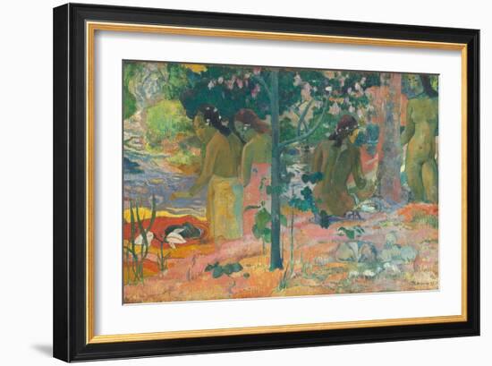 The Bathers, 1897-Paul Gauguin-Framed Giclee Print