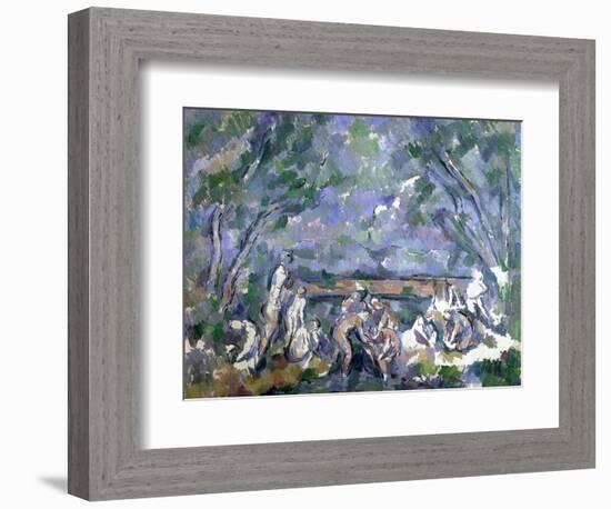 The Bathers, 1902-06-Paul Cézanne-Framed Giclee Print
