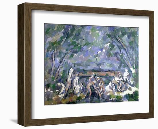 The Bathers, 1902-06-Paul Cézanne-Framed Giclee Print