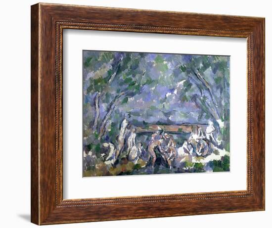 The Bathers, 1902-06-Paul Cézanne-Framed Giclee Print