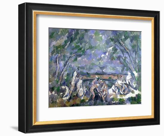 The Bathers, 1902-06-Paul Cézanne-Framed Giclee Print