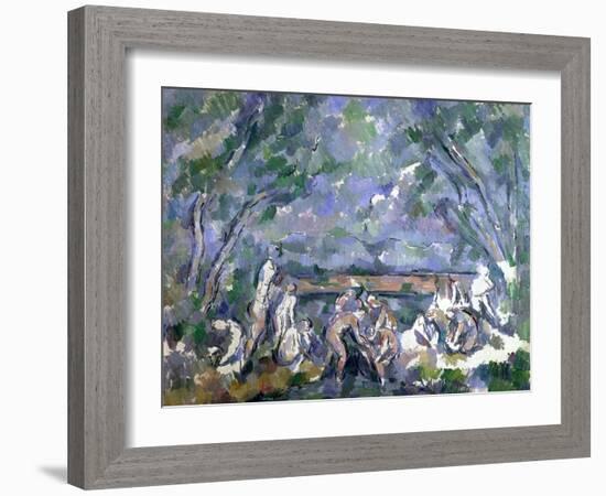 The Bathers, 1902-06-Paul Cézanne-Framed Giclee Print