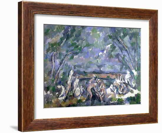 The Bathers, 1902-06-Paul Cézanne-Framed Giclee Print