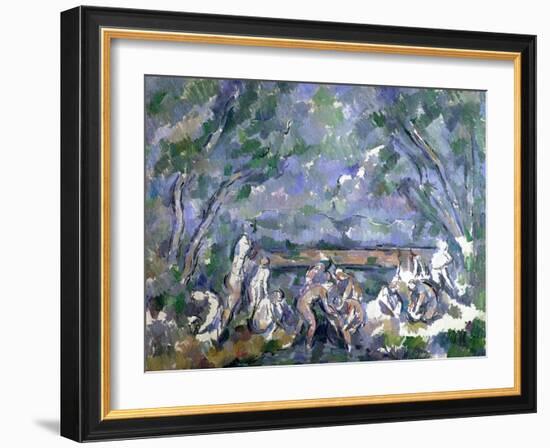 The Bathers, 1902-06-Paul Cézanne-Framed Giclee Print