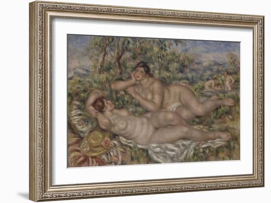 The Bathers, 1918-1919-Pierre-Auguste Renoir-Framed Giclee Print