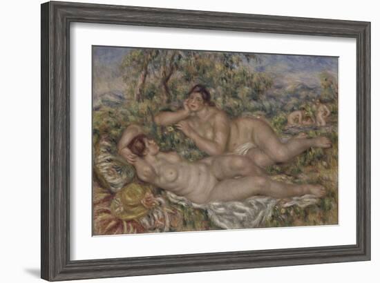 The Bathers, 1918-1919-Pierre-Auguste Renoir-Framed Giclee Print