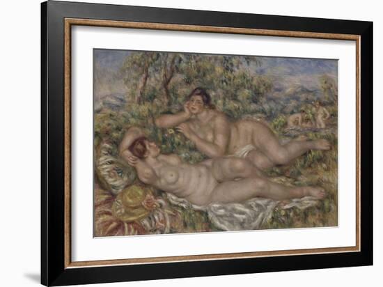 The Bathers, 1918-1919-Pierre-Auguste Renoir-Framed Giclee Print