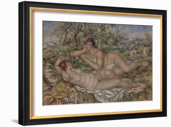 The Bathers, 1918-1919-Pierre-Auguste Renoir-Framed Giclee Print