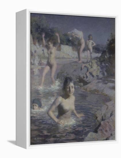 The Bathers; La Baignade-Etienne Alphonse Dinet-Framed Premier Image Canvas