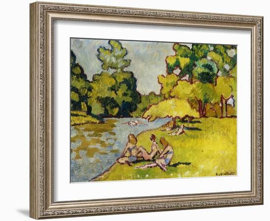 The Bathers; Les Baigneuses, 1938 (Oil on Canvas)-Louis Valtat-Framed Giclee Print