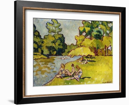 The Bathers; Les Baigneuses, 1938 (Oil on Canvas)-Louis Valtat-Framed Giclee Print