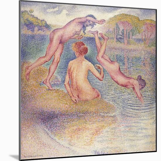The Bathers (The Joyful Bathing); Les Baigneuses (La Joyeuse Baignade), 1899-1902-Henri Edmond Cross-Mounted Giclee Print