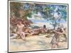 The Bathers (W/C & Gouache over Graphite on Paper)-John Singer Sargent-Mounted Giclee Print