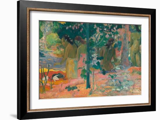 The Bathers-Paul Gauguin-Framed Art Print