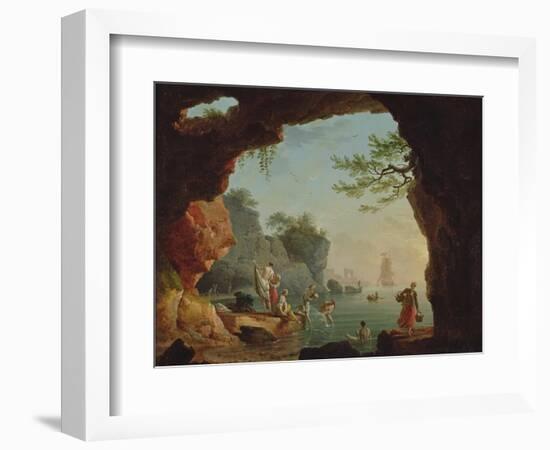 The Bathers-Claude Joseph Vernet-Framed Giclee Print
