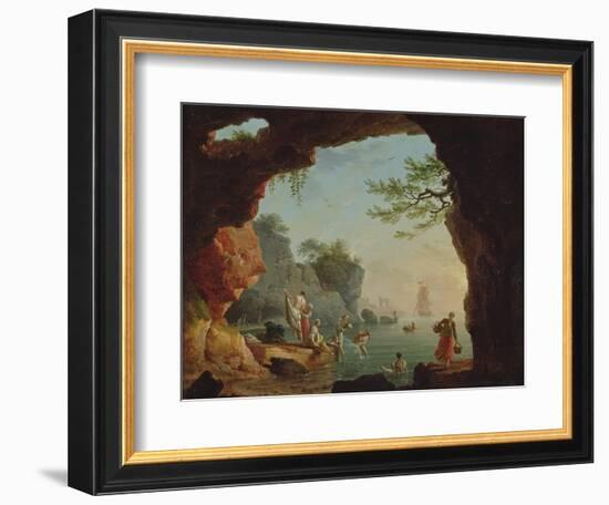 The Bathers-Claude Joseph Vernet-Framed Giclee Print