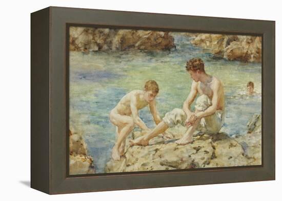 The Bathers-Henry Scott Tuke-Framed Premier Image Canvas