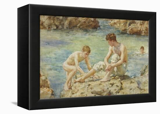 The Bathers-Henry Scott Tuke-Framed Premier Image Canvas