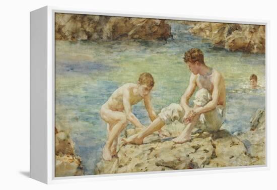 The Bathers-Henry Scott Tuke-Framed Premier Image Canvas