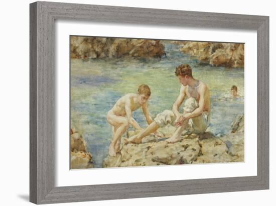 The Bathers-Henry Scott Tuke-Framed Giclee Print