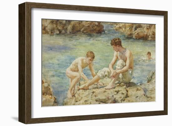 The Bathers-Henry Scott Tuke-Framed Giclee Print