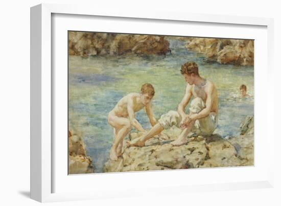 The Bathers-Henry Scott Tuke-Framed Giclee Print