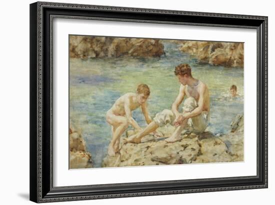 The Bathers-Henry Scott Tuke-Framed Giclee Print