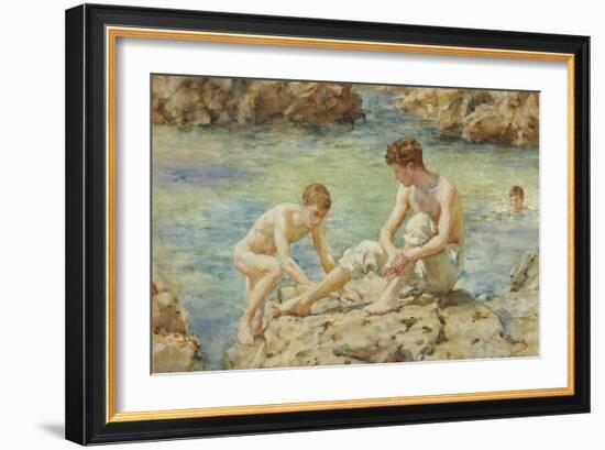 The Bathers-Henry Scott Tuke-Framed Giclee Print