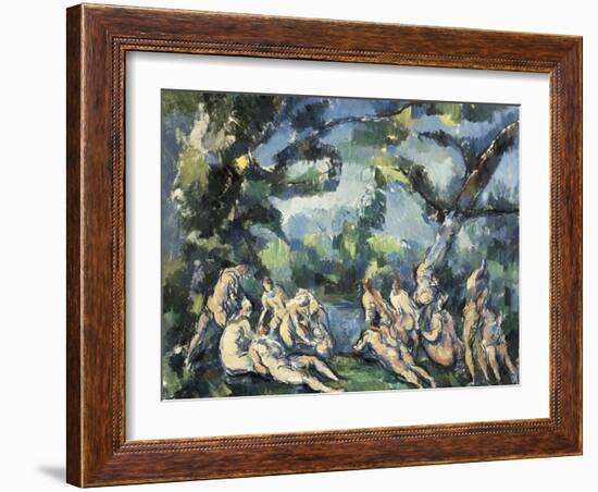 The Bathers-Paul Cézanne-Framed Art Print