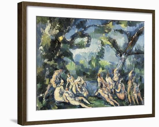 The Bathers-Paul Cézanne-Framed Art Print