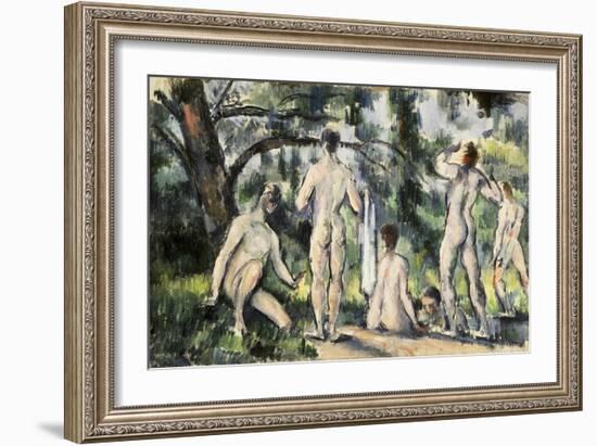 The Bathers-Paul Cézanne-Framed Giclee Print