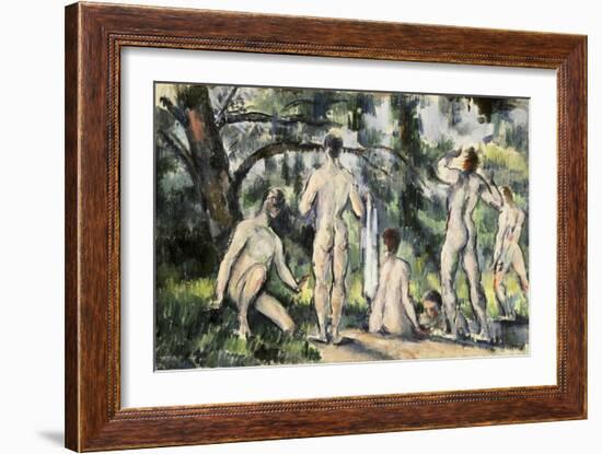 The Bathers-Paul Cézanne-Framed Giclee Print