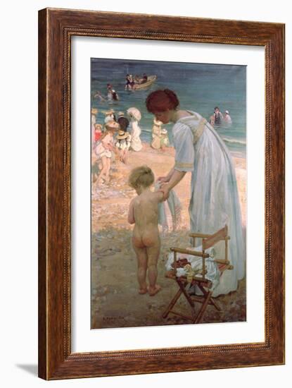 The Bathing Hour-Emmanuel Phillips Fox-Framed Giclee Print