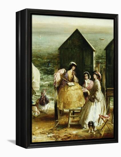 The Bathing Hut-Charles James Lewis-Framed Premier Image Canvas