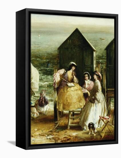 The Bathing Hut-Charles James Lewis-Framed Premier Image Canvas