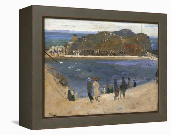 The Bathing Pool, North Berwick, 1919-Sir John Lavery-Framed Premier Image Canvas