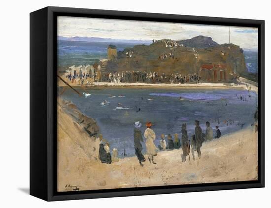 The Bathing Pool, North Berwick, 1919-Sir John Lavery-Framed Premier Image Canvas