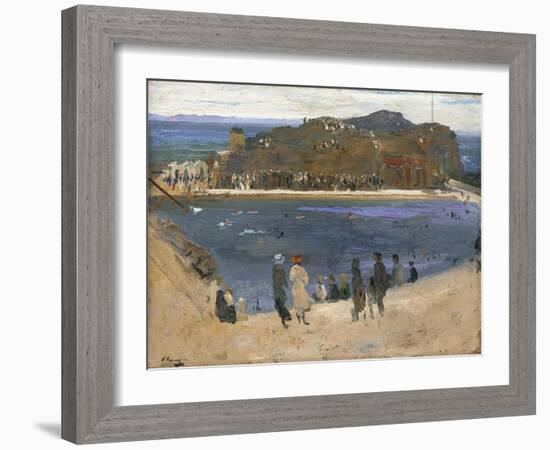 The Bathing Pool, North Berwick, 1919-Sir John Lavery-Framed Giclee Print