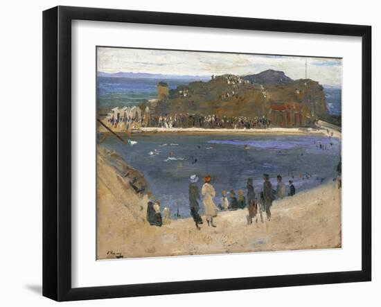 The Bathing Pool, North Berwick, 1919-Sir John Lavery-Framed Giclee Print