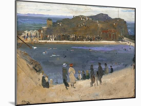 The Bathing Pool, North Berwick, 1919-Sir John Lavery-Mounted Giclee Print