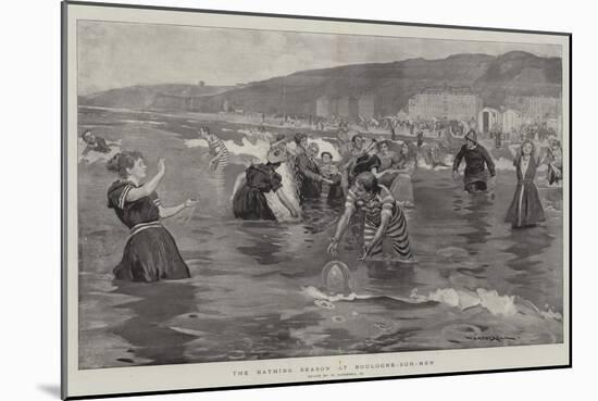 The Bathing Season at Boulogne-Sur-Mer-William Hatherell-Mounted Giclee Print