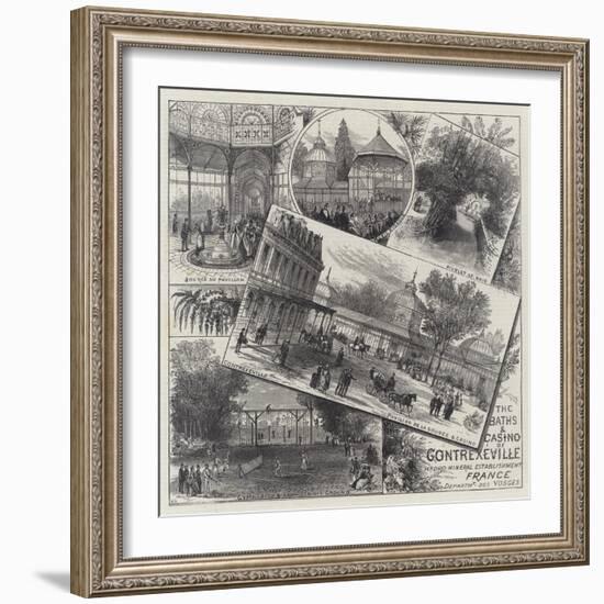 The Baths and Casino of Contrexeville-Ernest Henry Griset-Framed Giclee Print