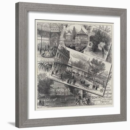 The Baths and Casino of Contrexeville-Ernest Henry Griset-Framed Giclee Print